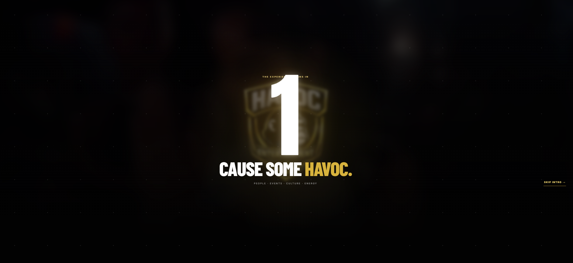 HAVOC Entertainment website preview